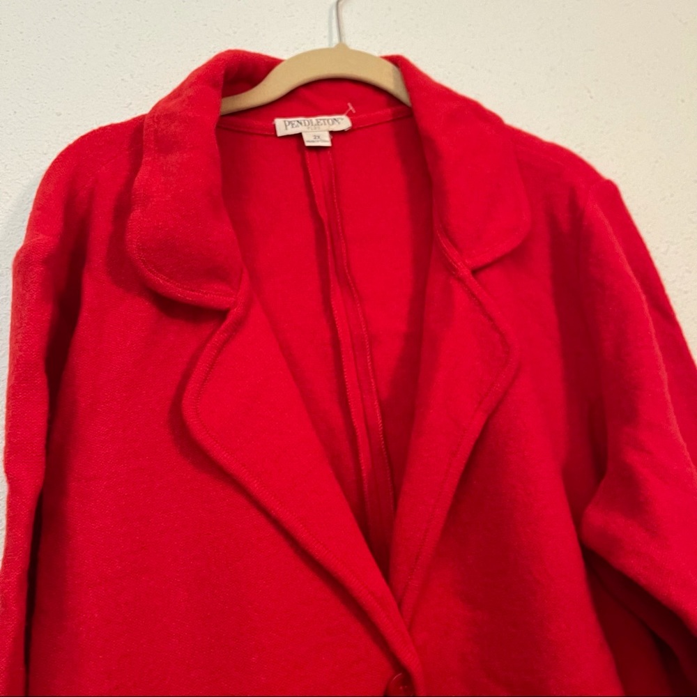 Pendleton Plus Lambs Wool Button Coat - image 5